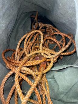 Military Duffle Bag w/Misc Rope
