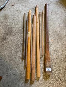 Group of Wood Ax Handles