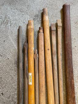 Group of Wood Ax Handles