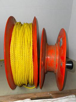 Group of Misc Rope/Cord w/Extra Reel