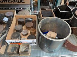 Shelf Lot of Misc Sized Solid Steel Circular Blanks, Cylinders and More (Middle Room Rack)