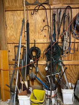 Misc Treasure Lot Incl Shepard Hooks and More (Back Room Wall)