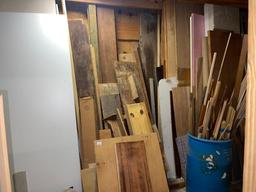 Garage Wall of Scrap Wood