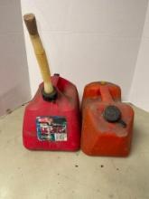 Two 2 and 2-1/2 Gallon Gas Cans