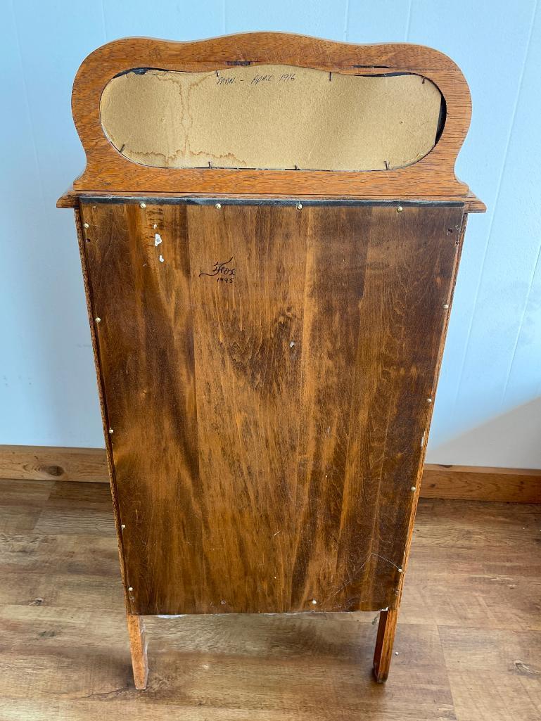 Antique Wooden Music Cabinet