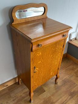 Antique Wooden Music Cabinet