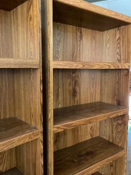 Pair of Wooden Bookshelves