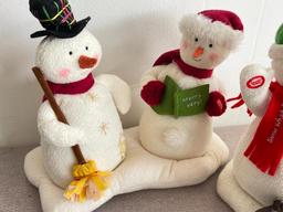 Group of 2 Hallmark Plush Christmas Musical Figures