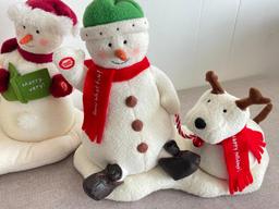 Group of 2 Hallmark Plush Christmas Musical Figures