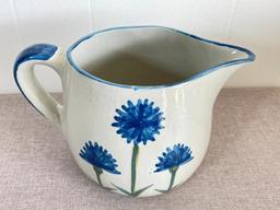 Louisville Stoneware Cornflower Pitcher