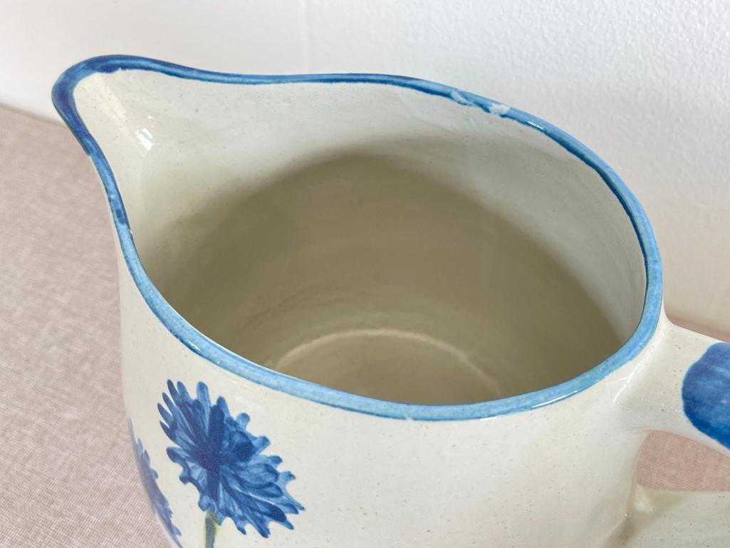 Louisville Stoneware Cornflower Pitcher