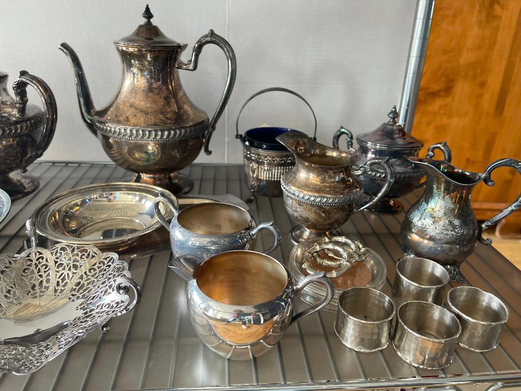 Silver Plated Shelf Lot