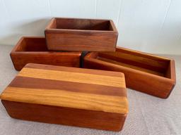 Group of Wooden Boxes