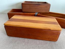 Group of Wooden Boxes