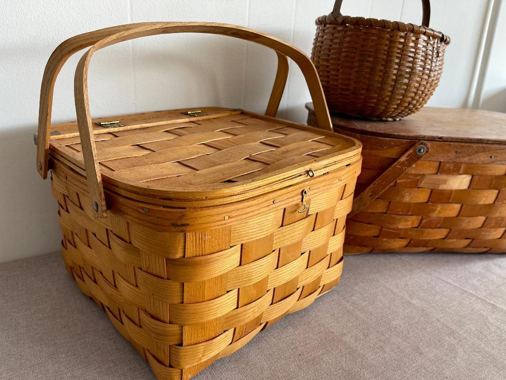 Group of 3 Wicker Baskets