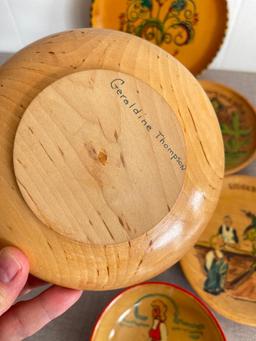 Group of 4 Wooden Bowls