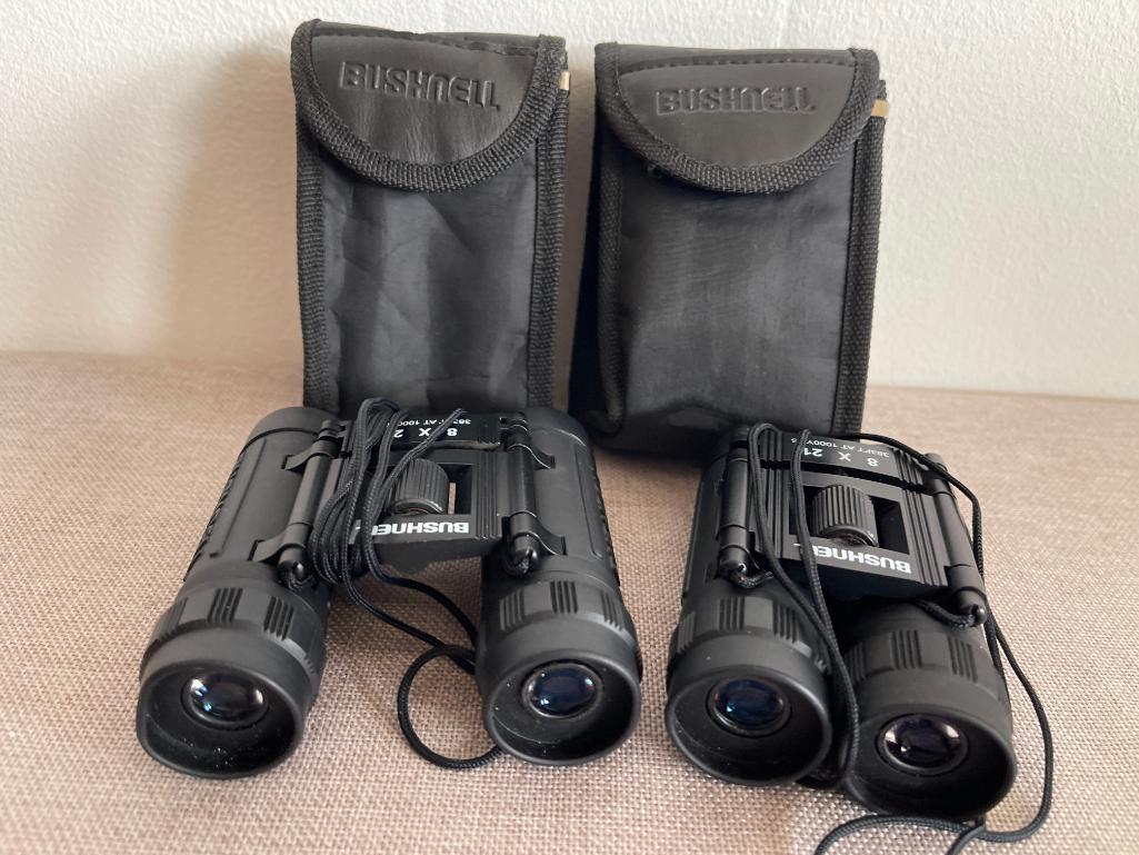 Group of 2 Small Bushnell Binoculars