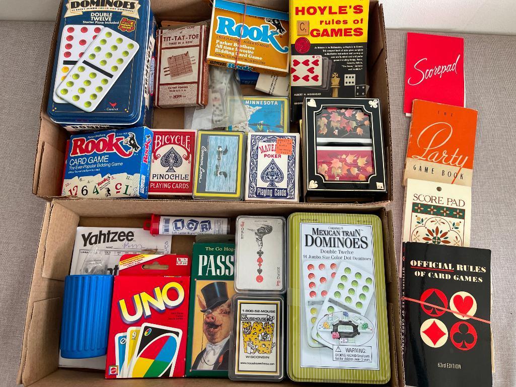 Group of Cards and Table Games