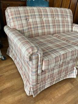 Vintage Upholstered Sleeper Love Seat