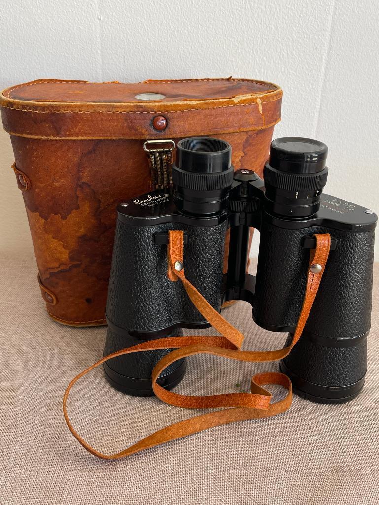 Vintage Binolux 7X50 Binoculars with Case