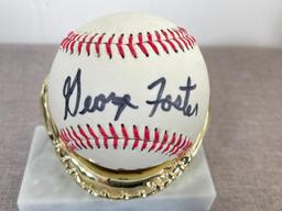 Baseball - Looks to be Signed by George Foster of the Cincinnati Reds Big Red Machine