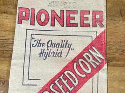 Vintage Pioneer Seed Corn Cloth Bag