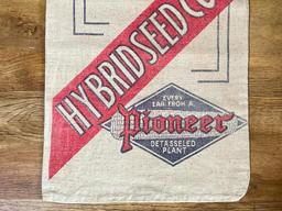 Vintage Pioneer Seed Corn Cloth Bag