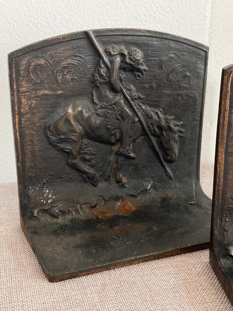 Pair of Vintage Metal Bookends