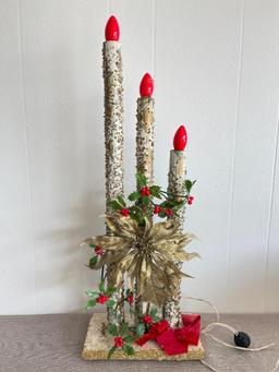 Vintage Christmas Lighted Candles