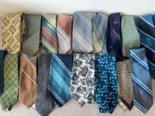 Group of 18 Funky Vintage Ties