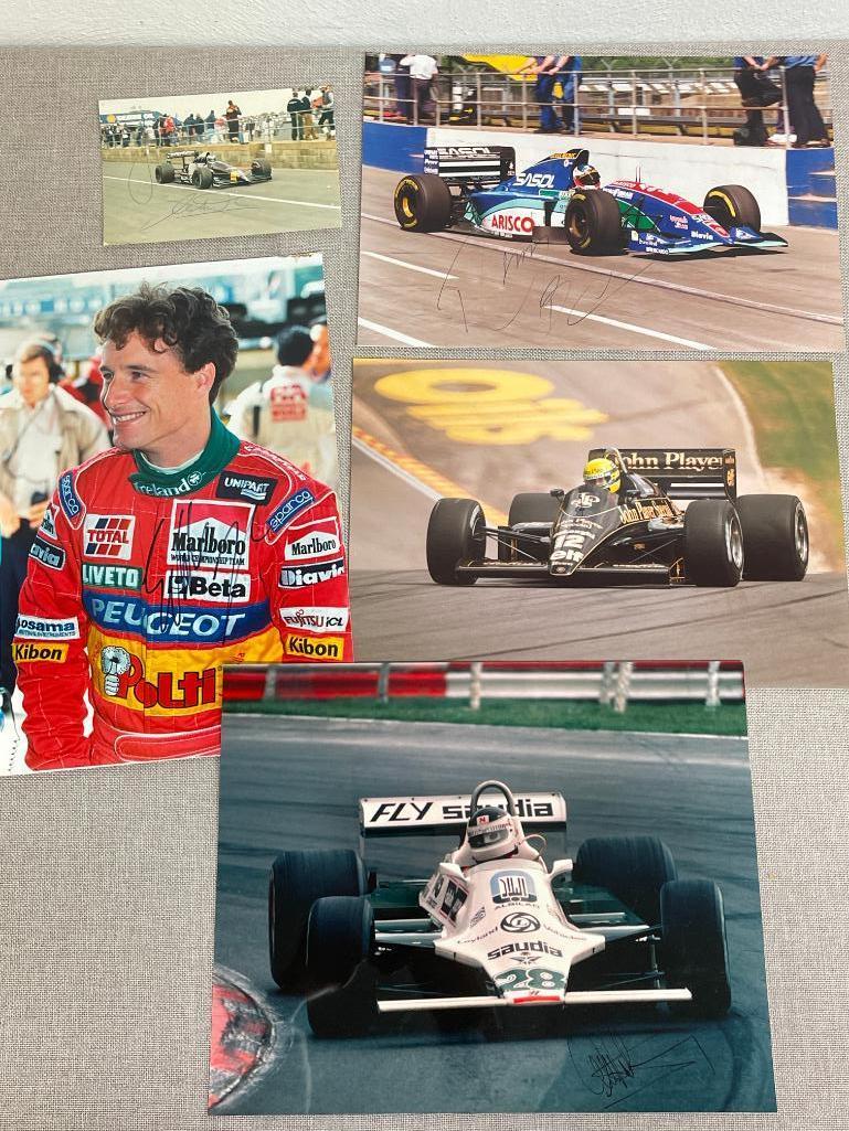 Group of Racing Photos - 4 Autographed