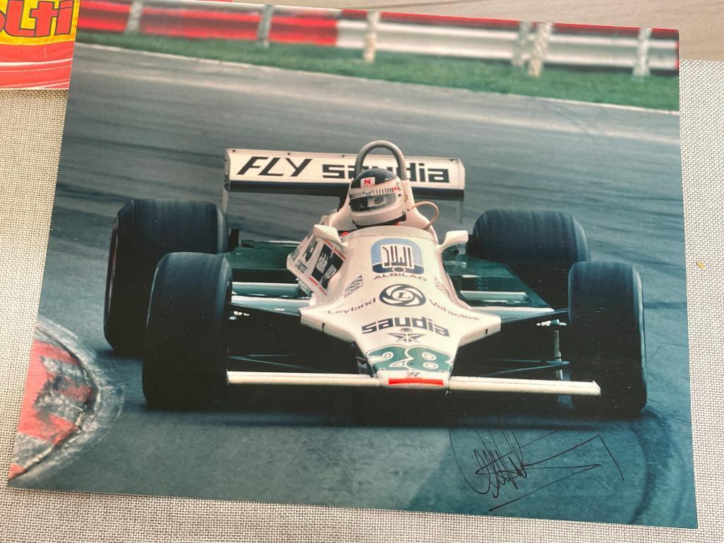 Group of Racing Photos - 4 Autographed