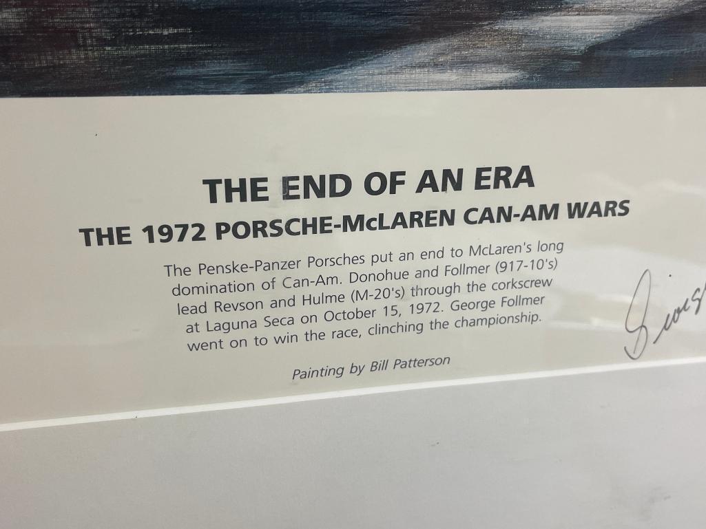 Autographed and Numbered The End of an Era Porsche / McLaren CAN-AM Wars by Bill Patterson
