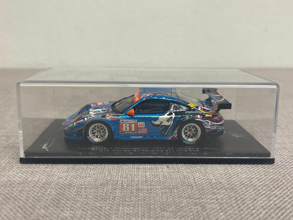 2011 24 Heures du Mans GTE Am #81 Porsche 911 GT3 RSR Die Cast Car