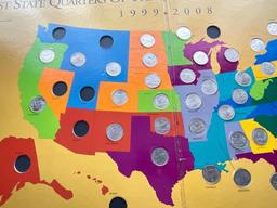 First State Quarters of the United States Collector's Map
