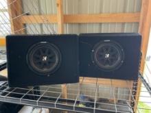Pair of Kicker Audio Speakers