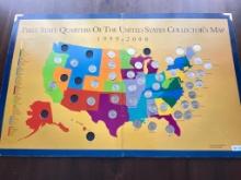 First State Quarters of the United States Collector's Map