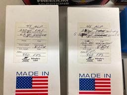 Group of 45 Cal Ammunition Rounds