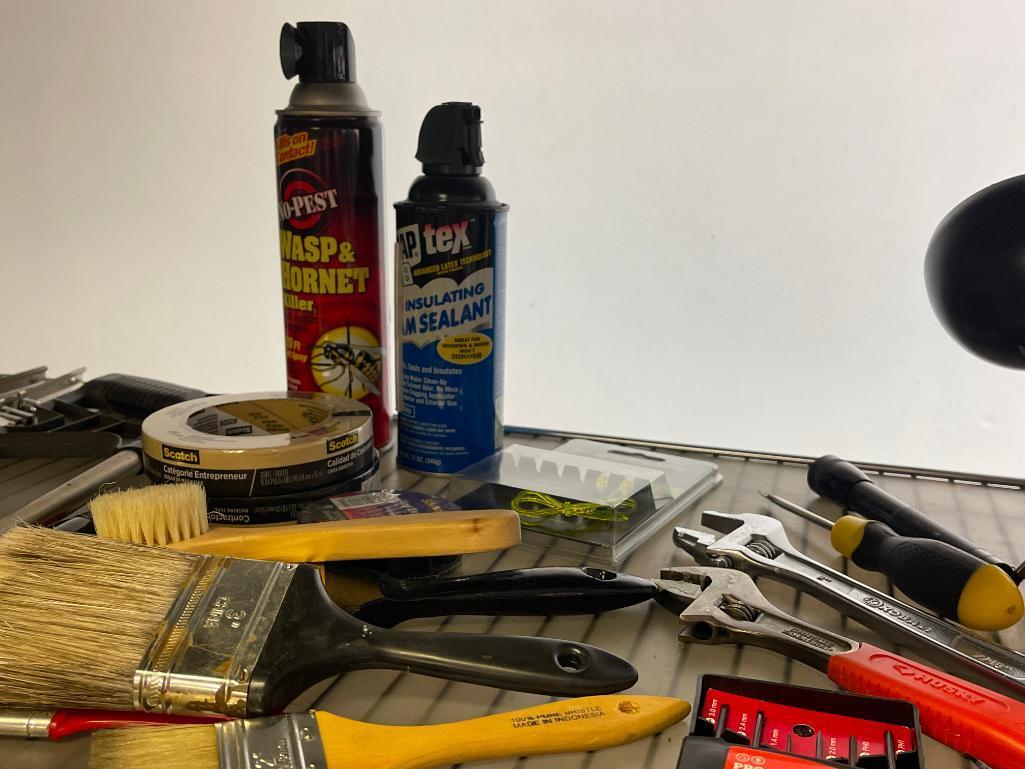 Garage Tool Shelf Lot
