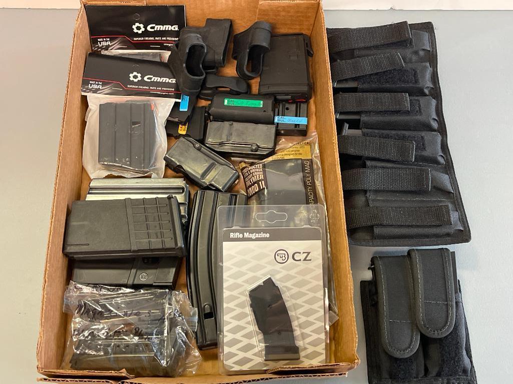 Group of Magazines and Pouches