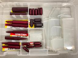 Group of Snap Cap Dummy Rounds and Cabela's Plastic Case