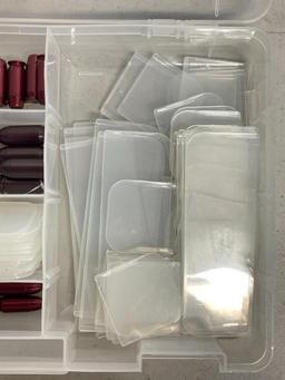 Group of Snap Cap Dummy Rounds and Cabela's Plastic Case