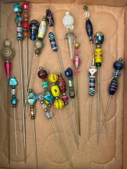 Group of Decorative Hat Pins