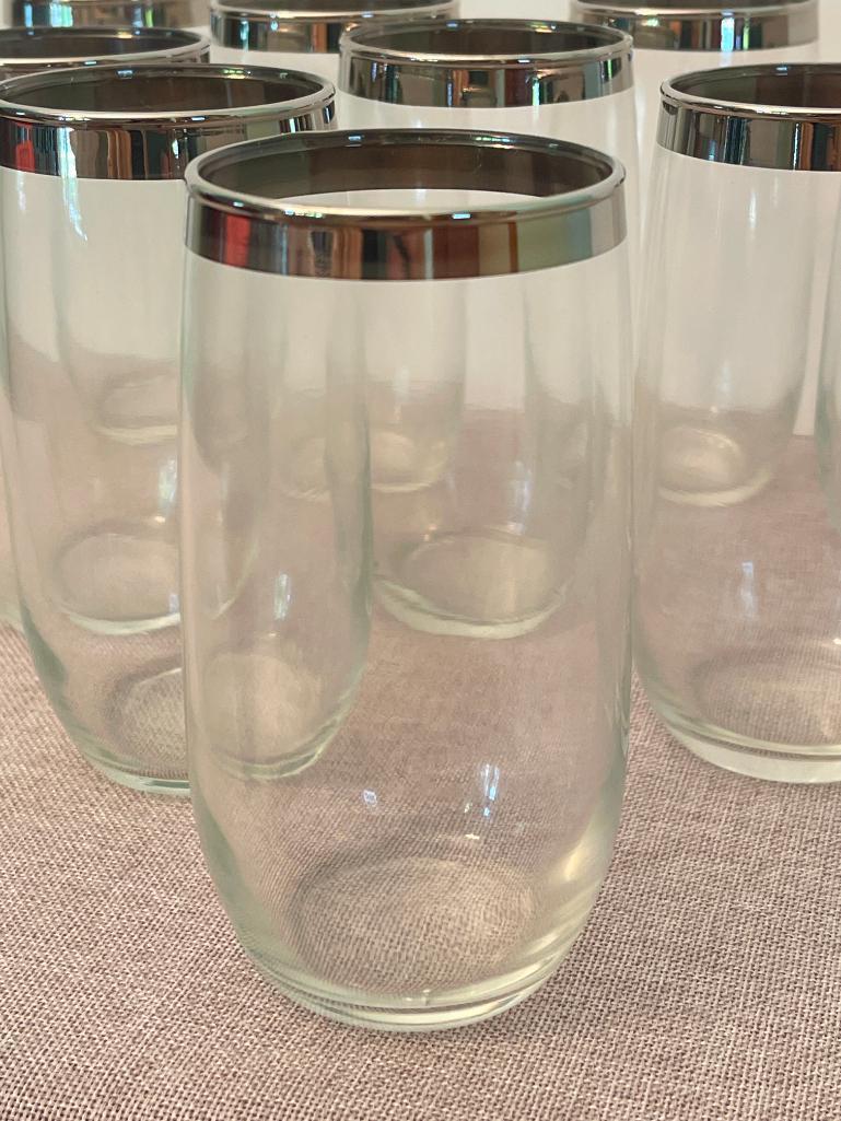 Set of 9 Vintage Drinking Glasses