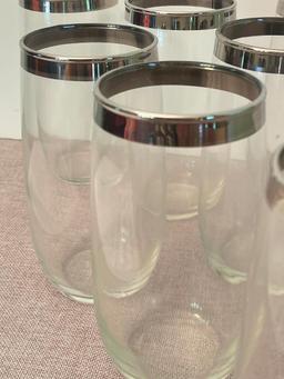 Set of 9 Vintage Drinking Glasses