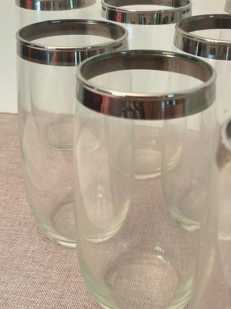 Set of 9 Vintage Drinking Glasses