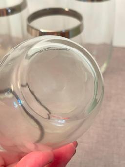 Set of 9 Vintage Drinking Glasses