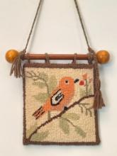 Vintage Hand Hooked Wall Hanging