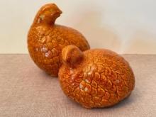 Pair of Cooper's Studio Quails