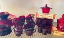 Set of Vintage Avon Cape Cod Dishes and Serving Pieces